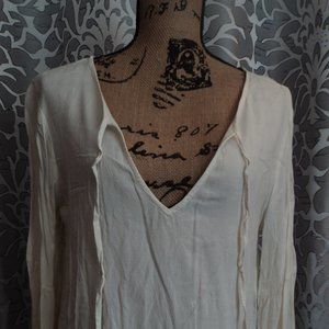 Soft and Romantic Peasant Styled Tunic Top